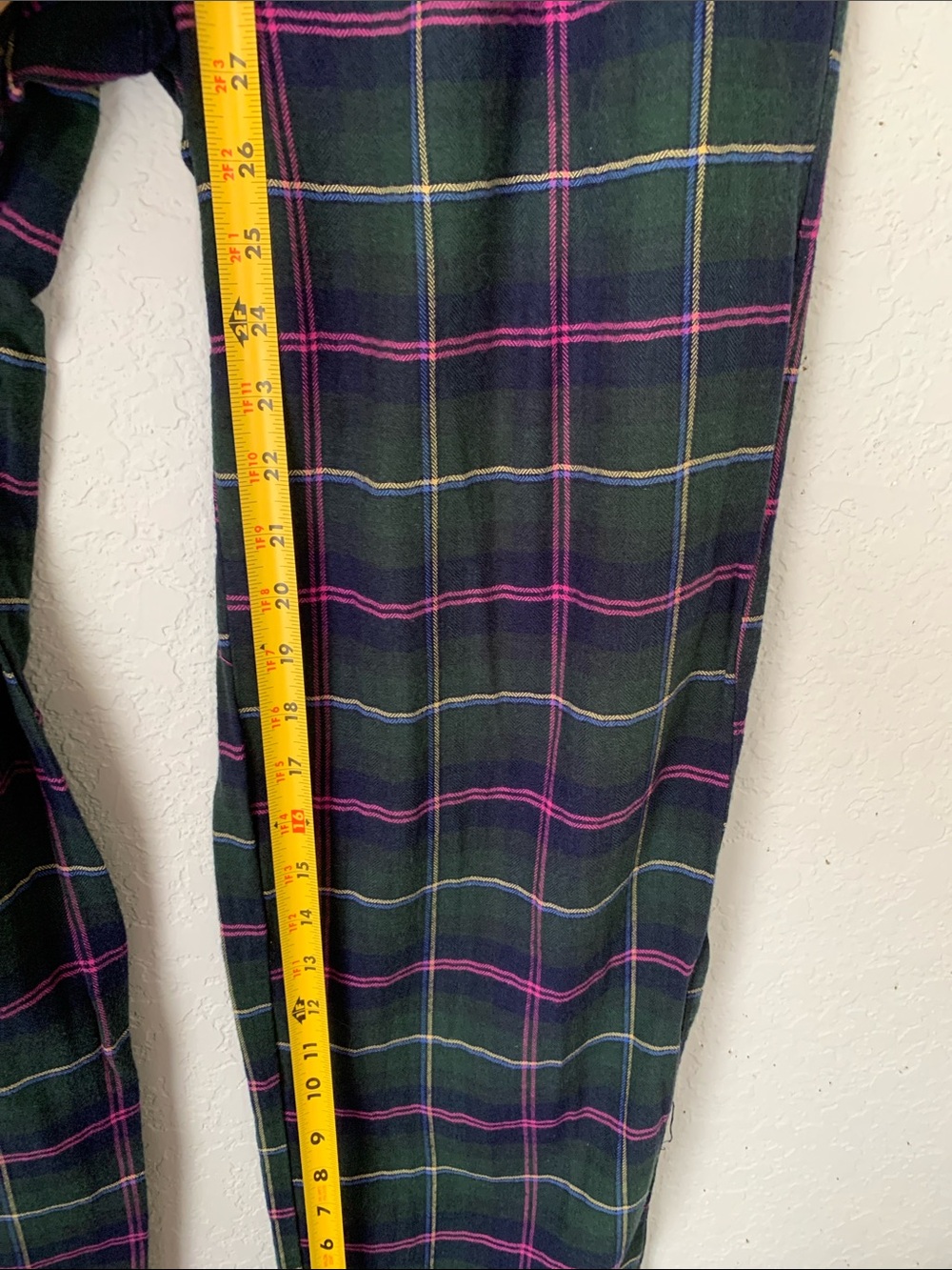 Lauren Ralph Lauren Women Green Plaid Pajama Set with Pink Accents Size S - Picture 11 of 12